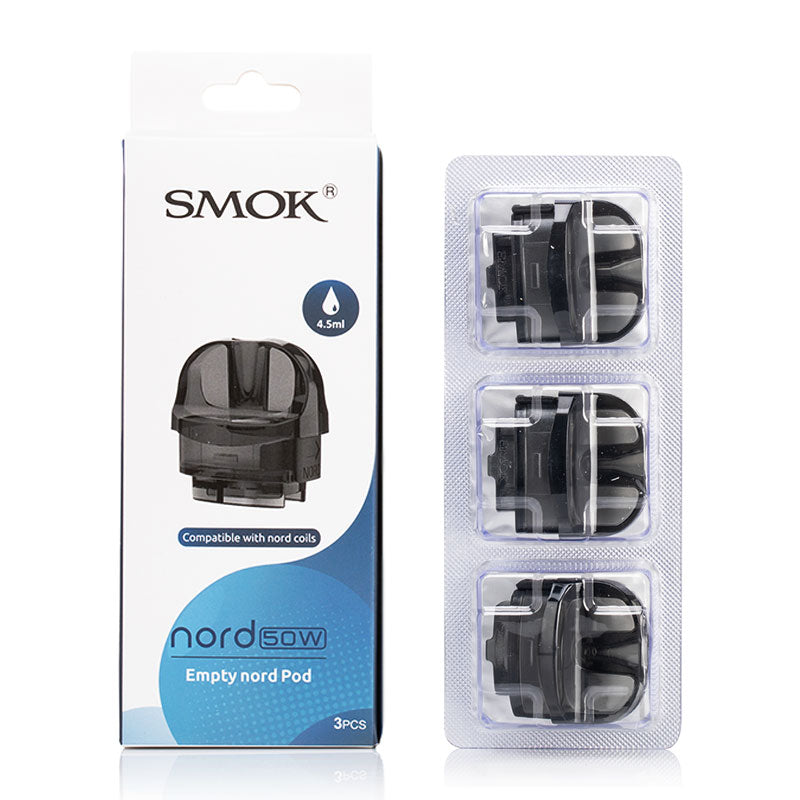 Smok Nord 50W Replacement Pods Pack of 3